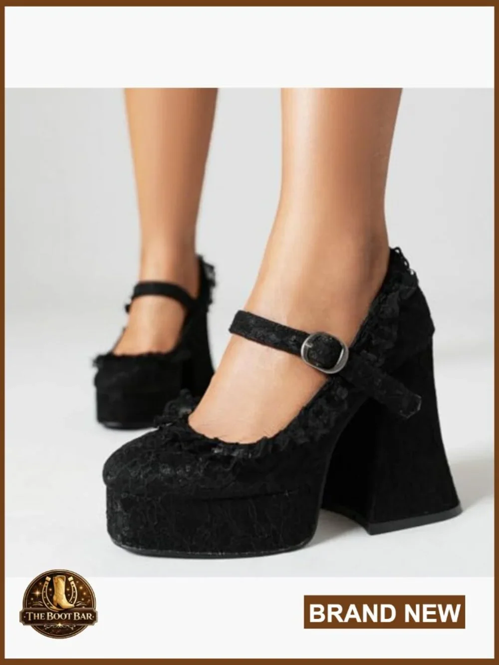 Chunky High Heel Platform Mary Janes